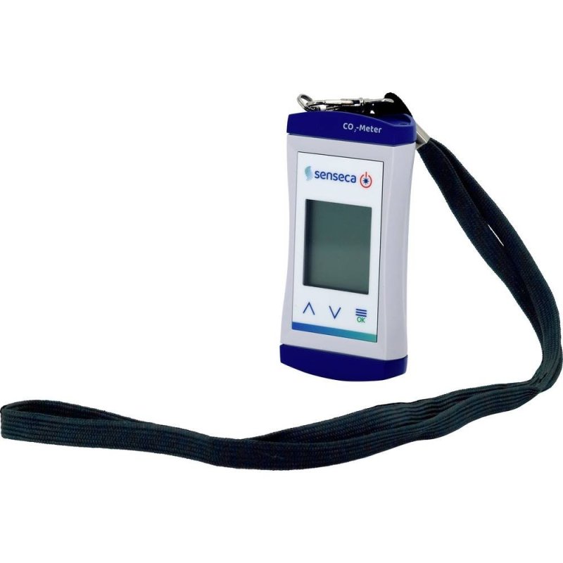 Senseca ECO 420-20 - kompaktný monitor CO2 s LCD displejom, alarmom a kovovým klipom na opasok