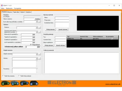 Electron ELSOFT 1.x - Softvér pre meracie zariadenie Softvér UNIMER