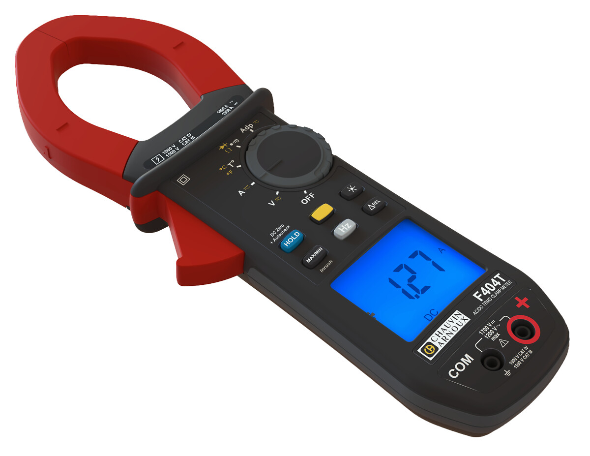 Chauvin Arnoux F404T - Kliešťový TRMS multimeter pre fotovoltiku - Do 1700 V DC