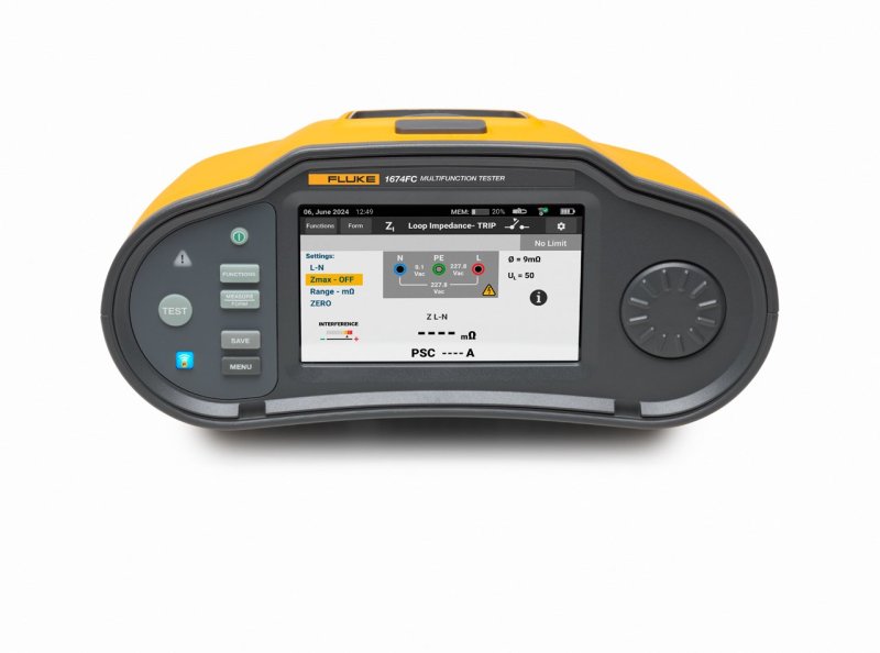 Fluke 1674 FC/1630 - Tester elektrických inštalácií do 1000 MΩ