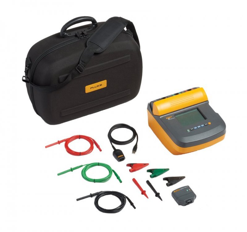 Fluke 1550C FC - Digitálny merač izolačných odporov do 5000 V DC s displejom a meracími vodičmi