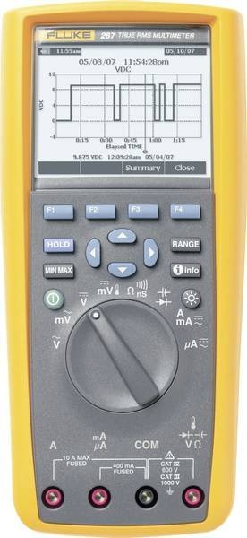 Fluke 287/EUR digitální multimetr s 50000-místným displejem, USB rozhraním a ochranným pouzdrem