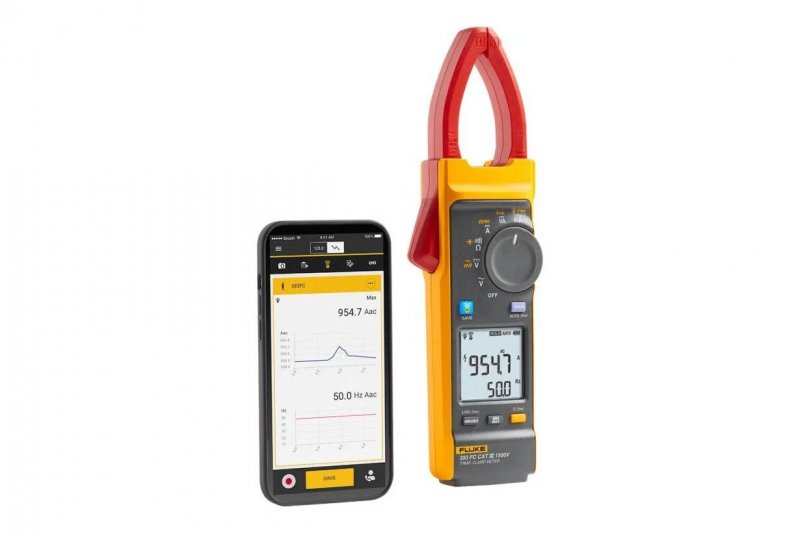 Fluke 393 FC - Kliešťový TRMS multimeter do 1500 VDC / 2500 A
