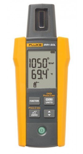 Fluke IRR1-SOL měřič slunečního záření pro fotovoltaické systémy s LCD displejem a externí teplotní sondou