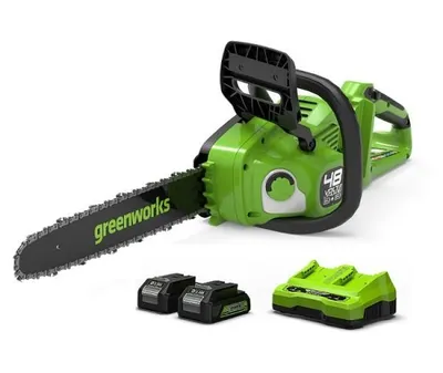 2x24 V řetězová pila Greenworks 36 cm GD24X2CS36K4