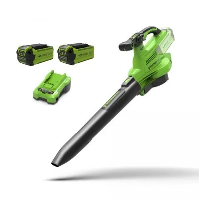 Greenworks 40V foukač/vysavač Greenworks GD40BVIIK2x sada nab - Fúkač/vysávač