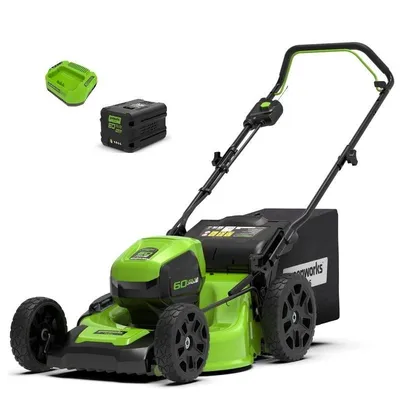60V sekačka na trávu 46 cm Greenworks nabíječka GD 40 V