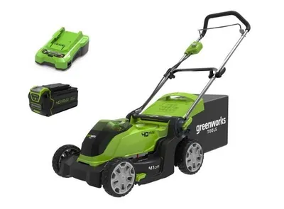 Greenworks 40V akumulátorová sekačka na trávu 41cm G40LM41K4 - 40V akumulatorová kosačka na trávu 41cm G40LM41K4 41 cm