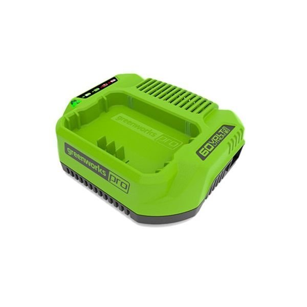 Nabíječka Greenworks G60UC 60V 2A s indikátorem nabíjení a gumovými nožičkami