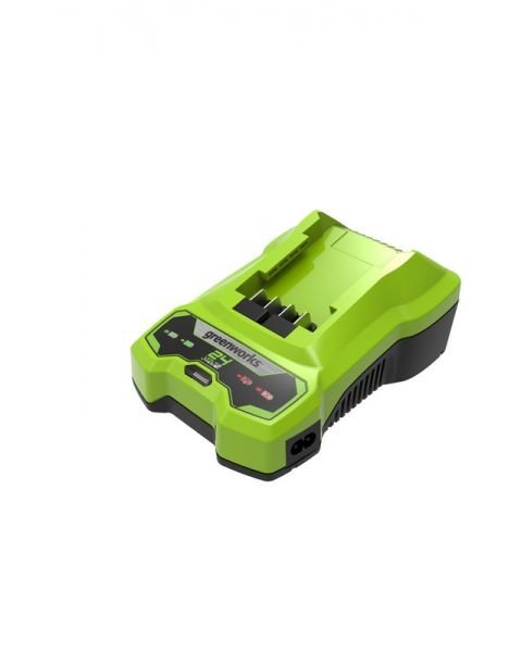 Greenworks 24V nabíječka Gen. II G24C s indikátorem nabíjení a gumovými nožičkami