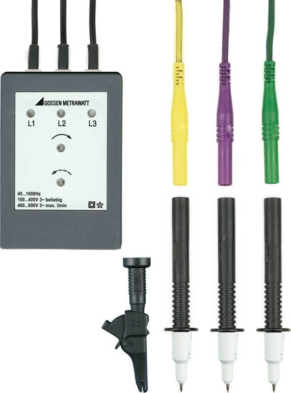 Gossen Metrawatt PhaseCop 2 - Merac poradia fáz 100 ... 690 V / 45 ... 1000 Hz