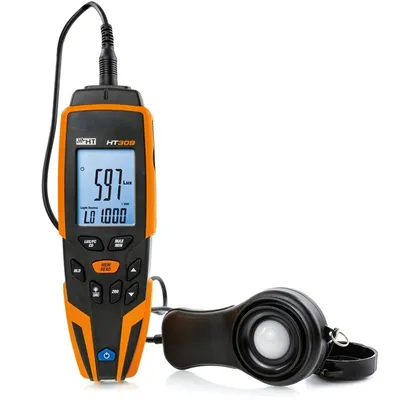 HT Instruments HT309 - Digitálny luxmetr s meraním 40–400000 lx