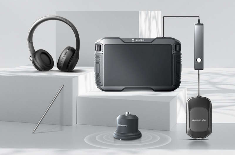 HIKMICRO AD21P - Akustický detektor únikov vody 100 Hz až 1500 Hz