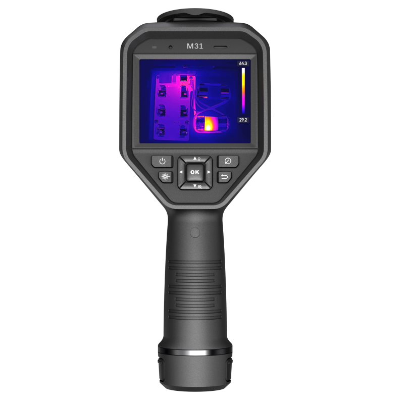 HIKMICRO M31 ruční termokamera s 3,5" dotykovým displejem, IR detektorem 384×288 px a 8 MP kamerou