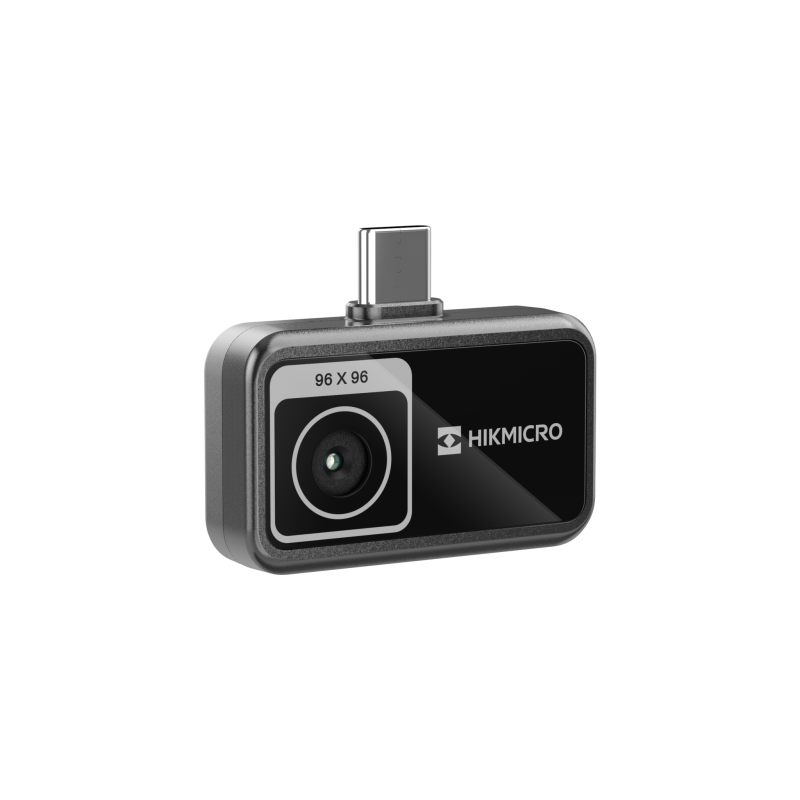 HIKMICRO MiniE termokamera pro mobilní telefon, IR detektor 96×96 px, rozsah -20 až 400 °C