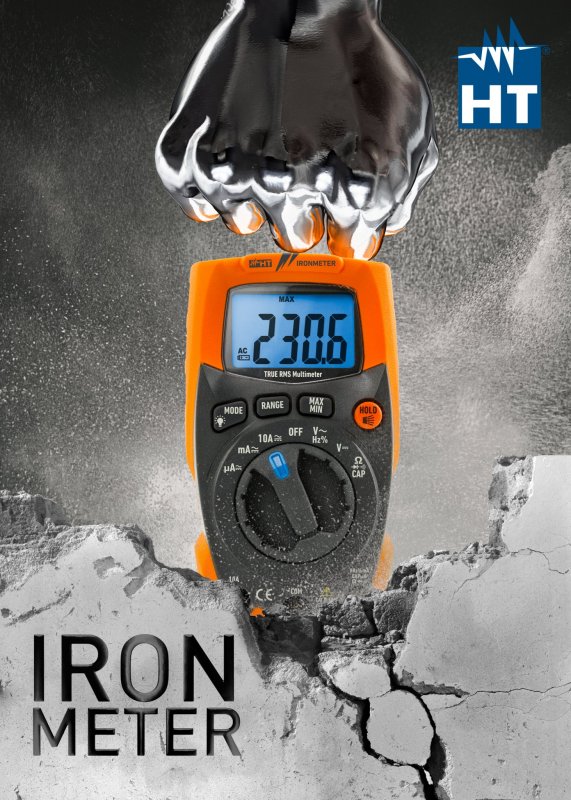 HT Instruments IRONMETER - Odolný TRMS AC / DC dig TRMS AC/DC 600V/10A