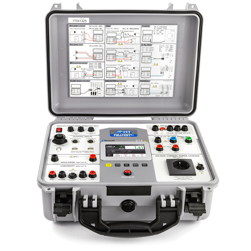 HT Instruments FULLTEST3 - Multifunkčný tester bezpečnosti elektrických strojov, rozvádzačov a zariadení s dielektrickým testovaním až 5100VAC