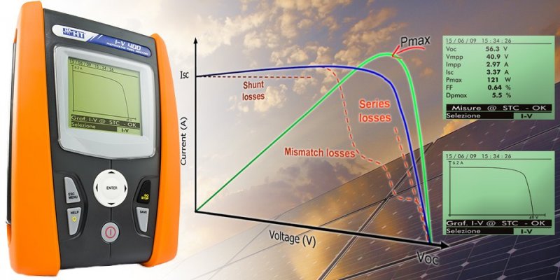 HT Instruments I-V400w - Měřič I-V křivek pro údrž 1000V / 15A
