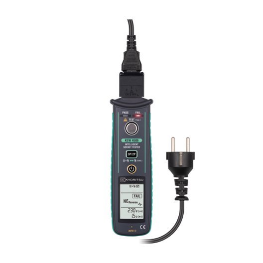 Kyoritsu KEW 4506 inteligentní tester zásuvek s LED indikátory pro kontrolu napětí a polarity