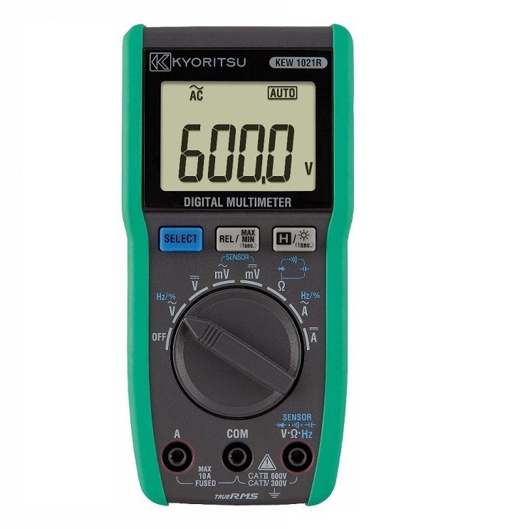 Kyoritsu KEW 1021R digitálny multimeter s podsvietením, meracími shnúrami a puzdrom