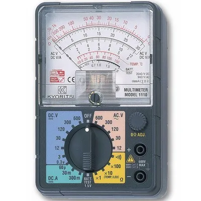 Kyoritsu KEW 1110 - Analógový multimeter 0–600 V DC/AC