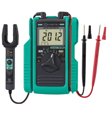 Kyoritsu KEWMATE 2012RA digitálny multimeter s otvorenou prúdovou sondou, meranie napätia, prúdu a odporu