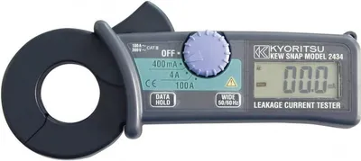 Kyoritsu KEW 2434 - Klešťový ampérmetr 400 mA / 4 A / 100 A