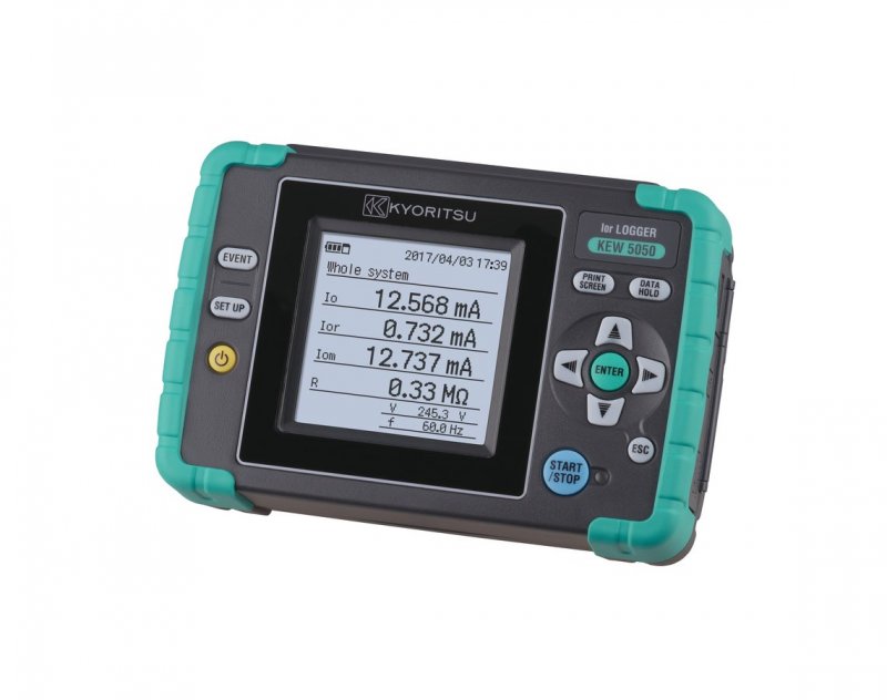 Kyoritsu KEW 5050 záznamník unikajících proudů s grafickým displejem a magnetem, 4kanálový datalogger
