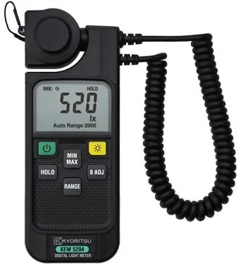 Kyoritsu KEW 5204 - Digitálny luxmetr 0–199900 lx