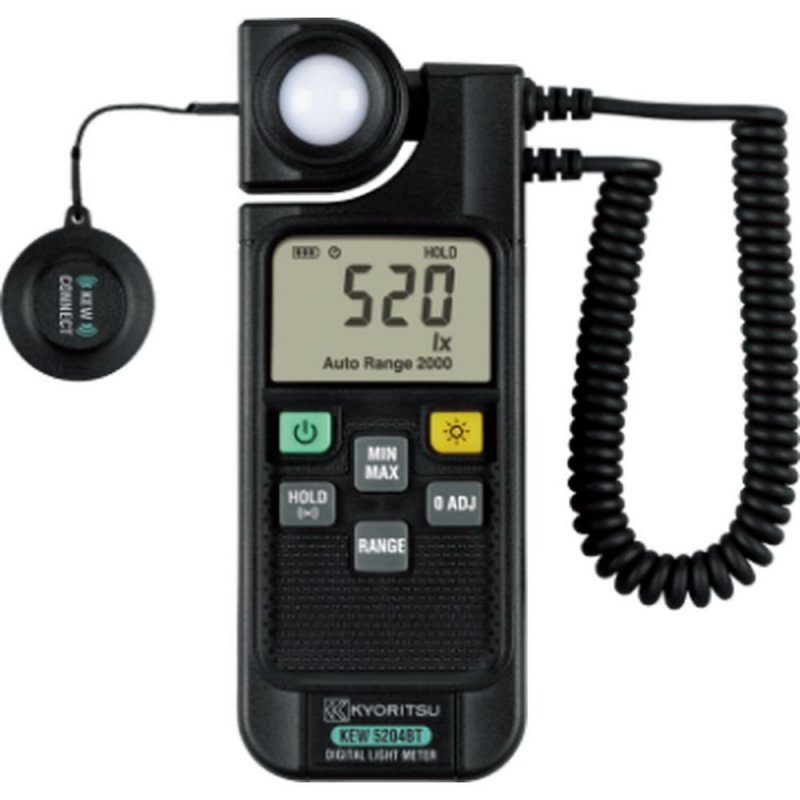 Kyoritsu KEW 5204 BT - Digitálny priemyselný luxmer 0–199900 lx