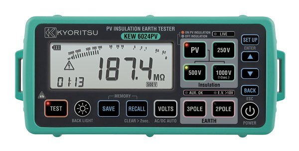 Kyoritsu KEW 6024 PV - Miernik izolacji 1.51-200.0 MΩ