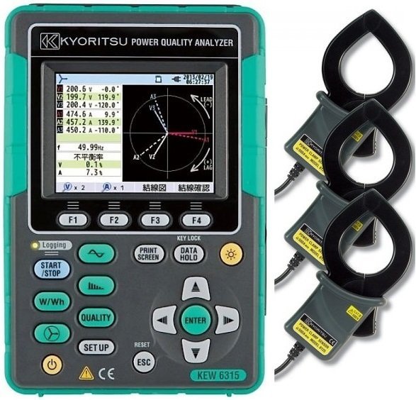Kyoritsu KEW 6315-01 - Analyzátor kvality siete 600/1000 V