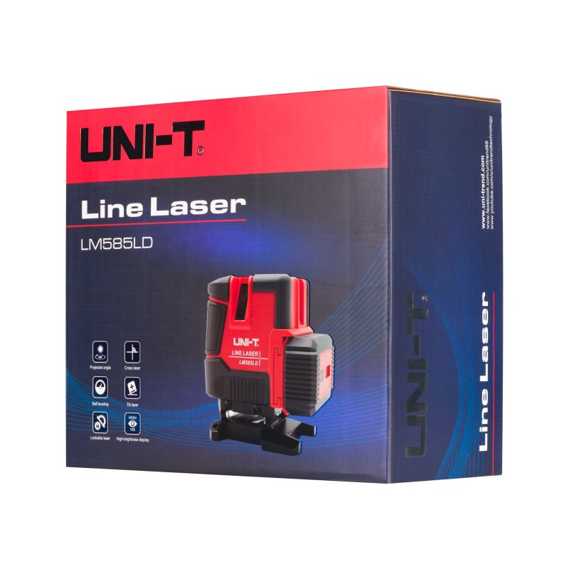 UNI-T LM585LD - Samonivelačný krížový laser ±3 mm/10 m