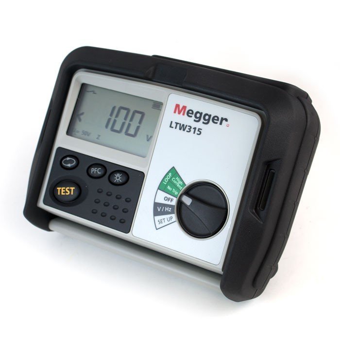 Megger LTW315 - Meradlo impedancie slučky s rozsahom pracovného napätia 100–280 V, CAT IV 300 V