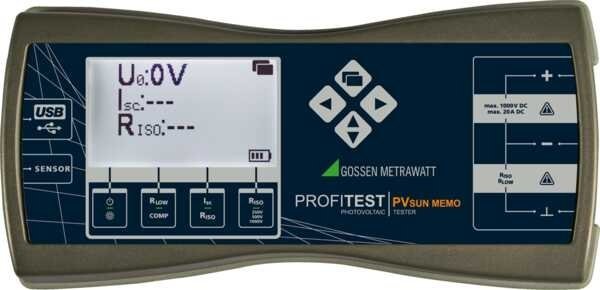 Gossen Metrawatt PROFITEST PVsun MEMO - Meradlo fotovoltaických systémov 0–1000 V DC