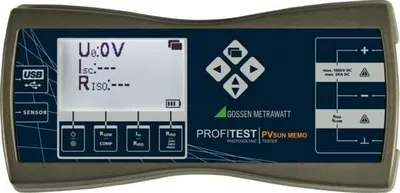 Gossen Metrawatt PROFITEST PVsun MEMO - Meradlo fotovoltaických systémov 0–1000 V DC