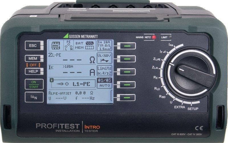 Gossen Metrawatt Profitest INTRO - Tester elektrických inštalácií 65–500 V