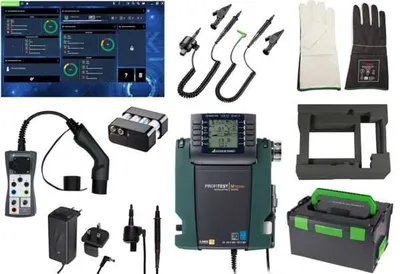 Gossen Metrawatt PROFiTEST MTECH+ IQ E-Mobility sada Testovanie EVSE a prúdových chráničov B/B+