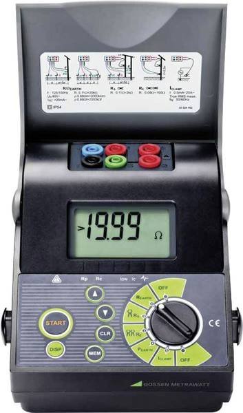 Gossen Metrawatt GEOHM 5 - Tester uzemnění Měření zemních odporů 3/4 vodičovou metodou