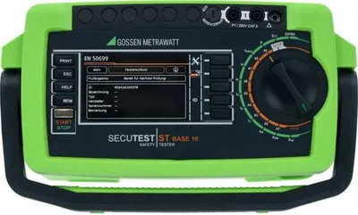 Gossen Metrawatt SECUTEST LEMONGREEN M708S - Tester bezpieczeństwa urządzeń - Prąd RPE 10 A