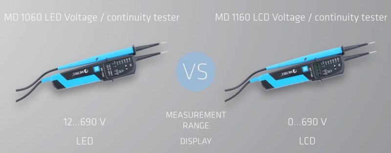 Metrel MD 1160 LCD - Dvojpólový tester napätia 12 ÷ 690 V AC/DC