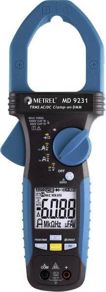 Metrel MD 9231 kliešťový multimeter s LCD displejom a čeľusťami na meranie prúdu