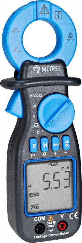 Metrel MD 9272 - Kompaktný kliešťový merač únikových prúdov do 100 A