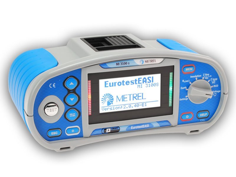 Metrel MI 3100 S EurotestEASI - multifunkčný revízny prístroj na testovanie elektrických inštalácií s meracím vedením, krokodílkami a príslušenstvom