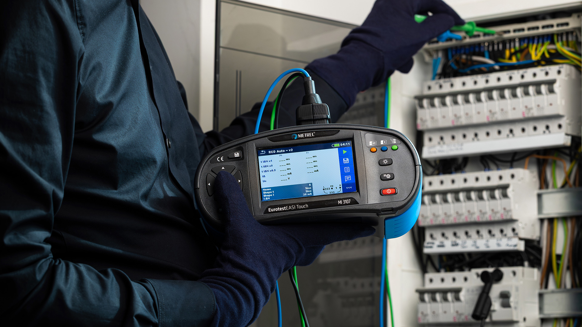Metrel MI 3107 EurotestEASI Touch - Multifunkční revizní tester - RCD + Auto TT/TN