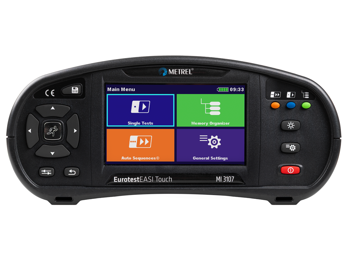 Metrel MI 3107 EurotestEASI Touch - Multifunkční revizní tester - RCD + Auto TT/TN