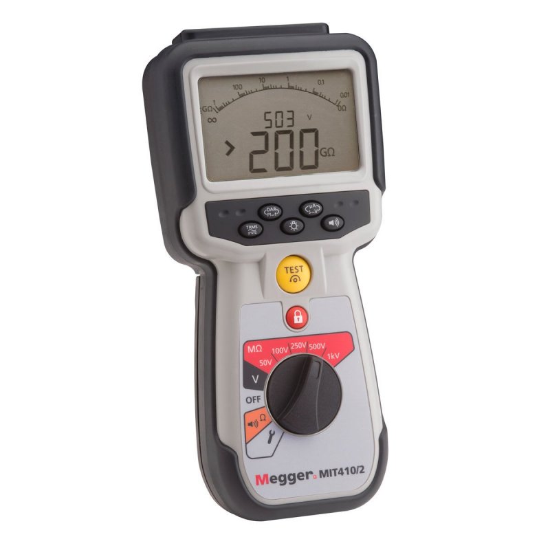 Megger MIT410/2 měřič izolačního odporu a spojitosti s měřicí sondou, CAT IV 600V, do 200 GΩ