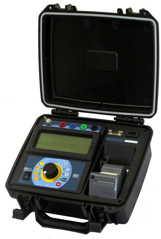 Megabras MO-2Ke - meradlo malých odporov s testovacím prúdom do 1 A, digitálny displej, integrovaný akumulátor