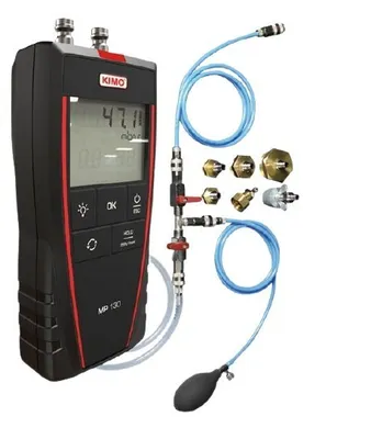 KIMO MP130 - Digitálny manometer sada na test tesnosti 0 až ±200 mbar
