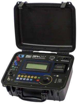 Megabras MPK-257 - meradlo malých odporov s testovacím 1 mA–10 A